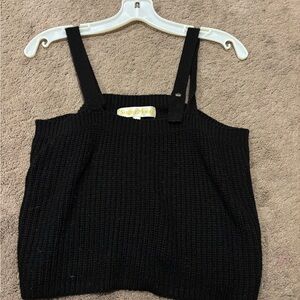 Sugarlips Black Knit Camisole Top